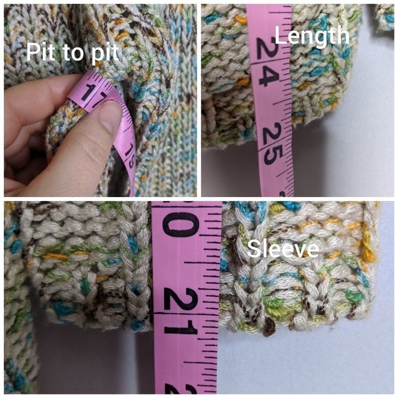 Vertigo Open Knit Single Snap Hooded Cardigan M - Picture 9 of 9